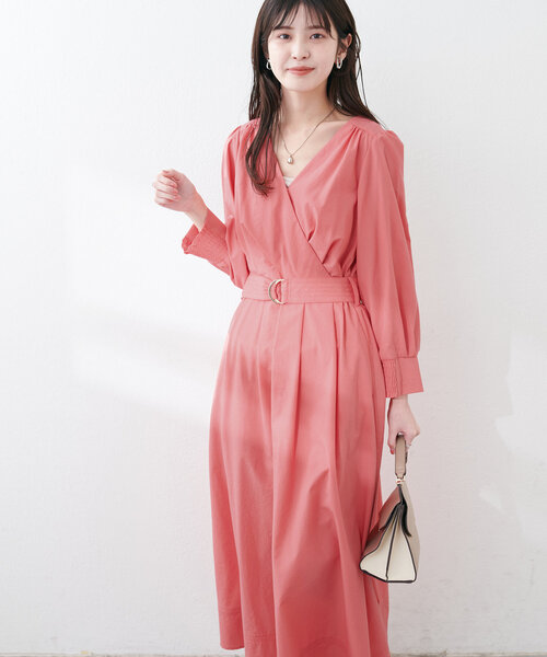 natural couture(ナチュラルクチュール)の「【ako】骨スト優勝カシュクールワンピース(ワンピース・レディース・ピンク系その他/ネイビー/チェック・LL/FREE/SMALL)」の19枚目の写真