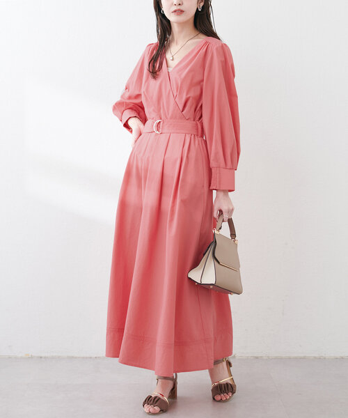 natural couture(ナチュラルクチュール)の「【ako】骨スト優勝カシュクールワンピース(ワンピース・レディース・ピンク系その他/ネイビー/チェック・LL/FREE/SMALL)」の20枚目の写真