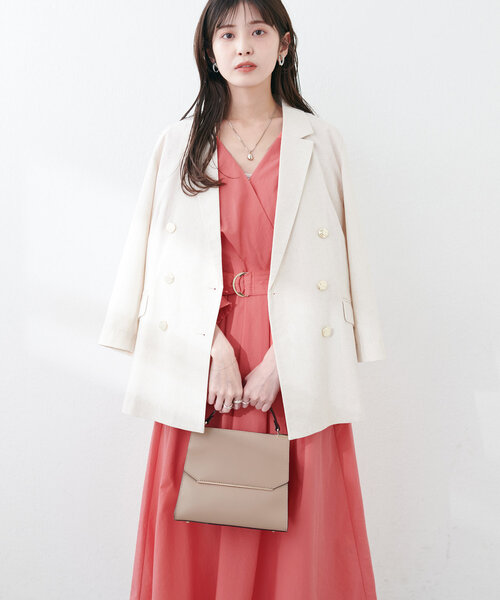 natural couture(ナチュラルクチュール)の「【ako】骨スト優勝カシュクールワンピース(ワンピース・レディース・ピンク系その他/ネイビー/チェック・LL/FREE/SMALL)」の22枚目の写真