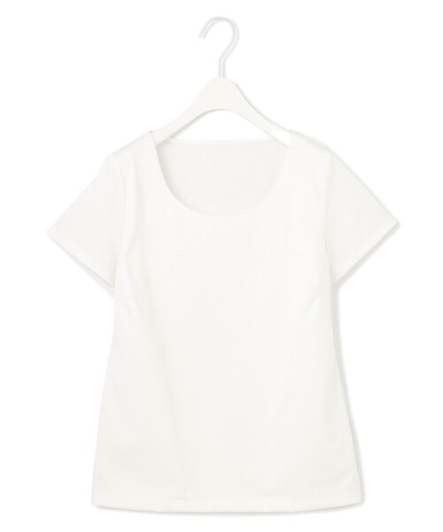 ICB(アイシービー)の「スーペリアジャージー Uネック半袖プルオーバー(Tシャツ/カットソー・レディース・ブラック系/ライトグレー系/アイボリー系・LARGE/X-LARGE)」の1枚目の写真
