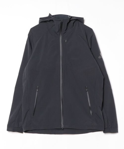 adidas(アディダス)の「アディダス adidas プレミアム アクティブ レギュラーフィット ストレッチ ウーブン フルジップパーカー(パーカー・メンズ・ブラック/ベージュ/ネイビー・M/L/LL/3L)」の2枚目の写真