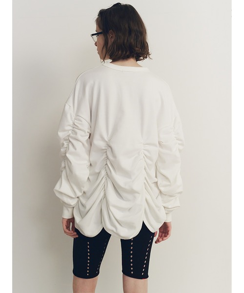 トップス SORIN Soft Sweat Voluminous Gathered Top セール】Soft Sweat Voluminous Gathered Top（Tシャツ