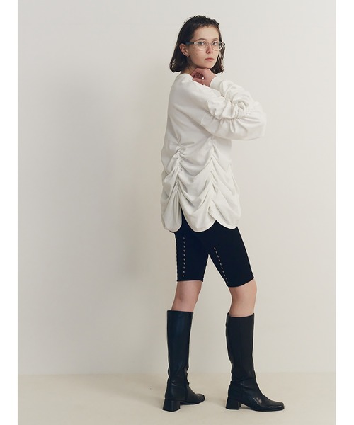 セール】Soft Sweat Voluminous Gathered Top（Tシャツ/カットソー