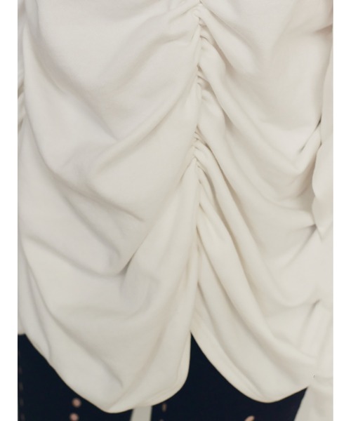 SORIN（ソリン　）の「Soft Sweat Voluminous Gathered Top（Tシャツ/カットソー・レディース・グレー/ホワイト/ライトピンク・38）」の14枚目の写真