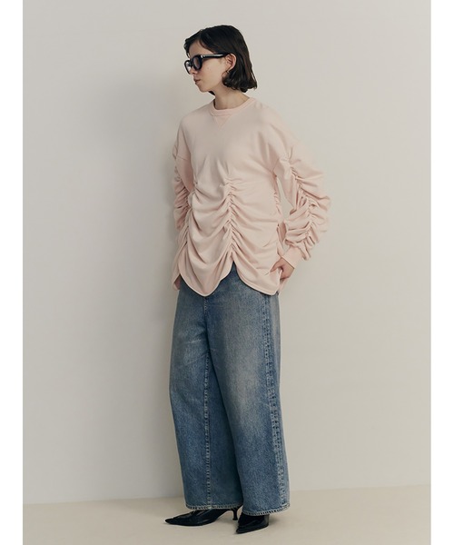 セール】Soft Sweat Voluminous Gathered Top（Tシャツ/カットソー