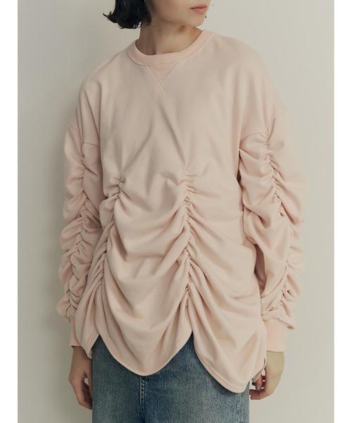 トップス SORIN Soft Sweat Voluminous Gathered Top セール】Soft Sweat Voluminous Gathered Top（Tシャツ
