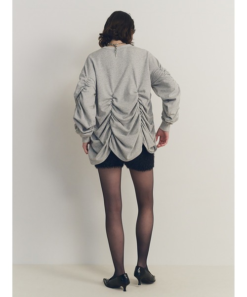 セール】Soft Sweat Voluminous Gathered Top（Tシャツ/カットソー