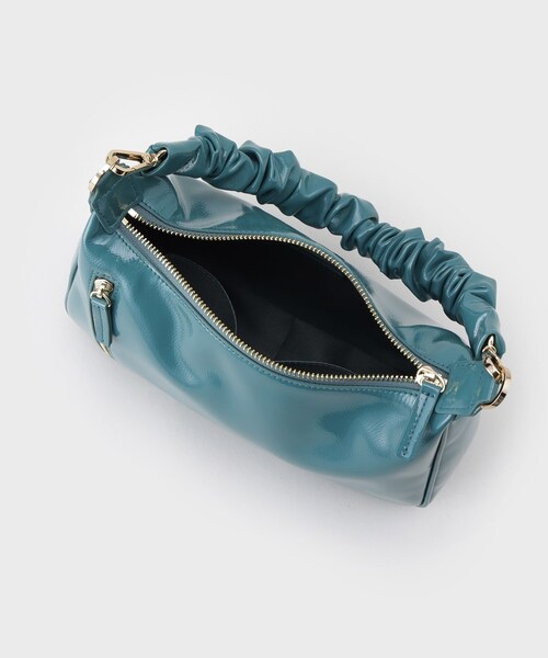 UNTITLED（アンタイトル）の「エナメルシャーリングハンドバッグ（ハンドバッグ・レディース・グリーン系/オフホワイト/ベージュ・99）」の11枚目の写真