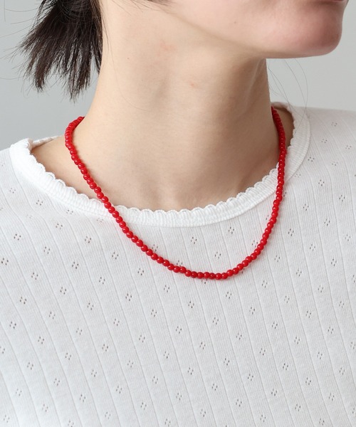 BLUEEAST(ブルーイースト)の「ミニビーズネックレス(ネックレス・レディース・レッド/ブラック・FREE)」の10枚目の写真