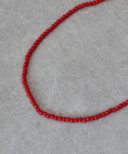 BLUEEAST(ブルーイースト)の「ミニビーズネックレス(ネックレス・レディース・レッド/ブラック・FREE)」の6枚目の写真