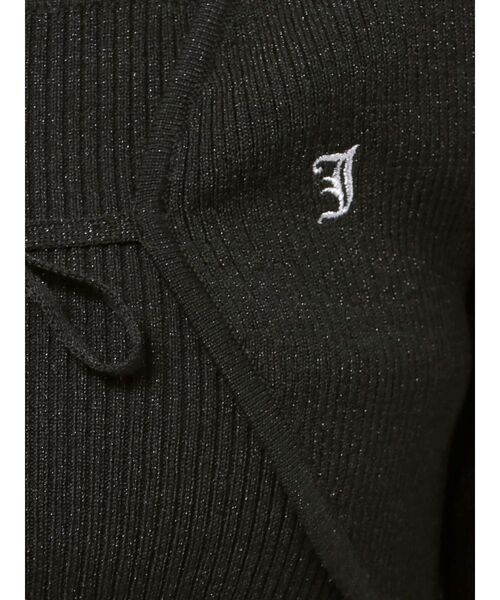 jouetie（ジュエティ）の「ラメフリルニットアンサンブル サマーニット（アンサンブル・レディース・ブラック/ブルー/ピンク・MEDIUM）」の6枚目の写真