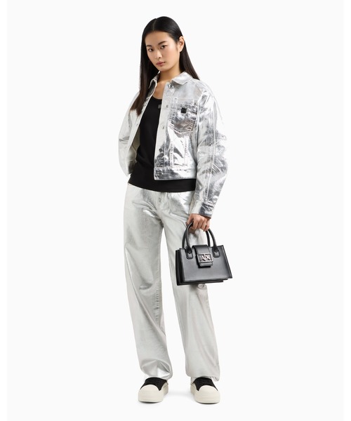 ARMANI EXCHANGE(アルマーニエクスチェンジ)の「【A|X アルマーニ エクスチェンジ】AXロゴ ミニバッグ(ハンドバッグ・レディース・ライトブラウン/ライトベージュ/ブラック/オフホワイト・FREE)」の21枚目の写真