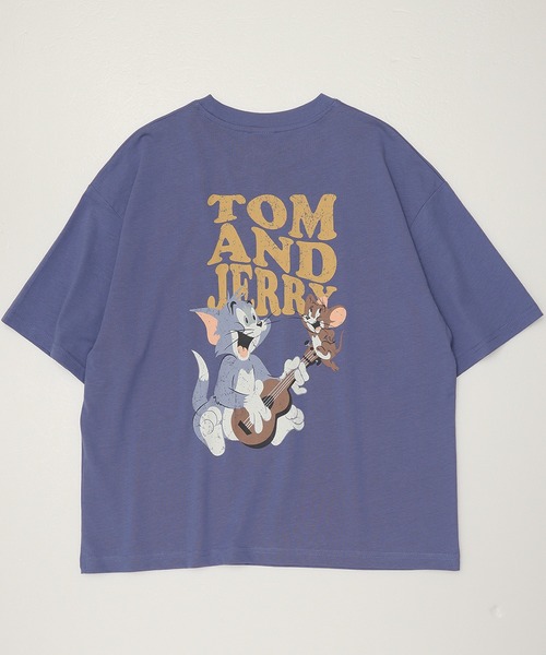 Tom&Jerry(トムアンドジェリー)の「【TOM & JERRY/トムとジェリー】天竺 WIDEシルエット プリント/バックプリント/ワンポイント刺繍 半袖Tシャツ(Tシャツ/カットソー・レディース・オフホワイト/ブルー系2/レッド系/ライトグリーン/ベージュ/オートミール/ブルー系1/スミクロ・M/L)」の20枚目の写真