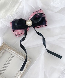 推し活さぽちゃん（オシカツサポチャン）の「ピンクリボンバレッタ（バレッタ/ヘアクリップ）」