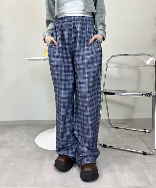 sevens(セブンズ)の「【sevens】PT チェックワイドストレートパンツ(その他パンツ・レディース・グレー/レッド/イエロー・FREE)」の11枚目の写真