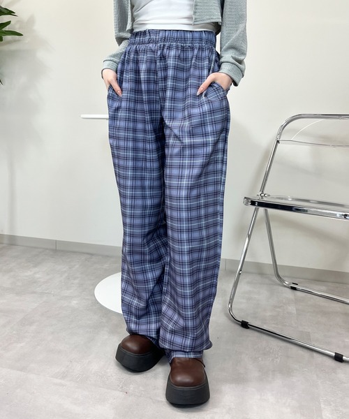 sevens(セブンズ)の「【sevens】PT チェックワイドストレートパンツ(その他パンツ・レディース・グレー/レッド/イエロー・FREE)」の12枚目の写真