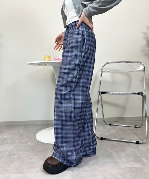 sevens(セブンズ)の「【sevens】PT チェックワイドストレートパンツ(その他パンツ・レディース・グレー/レッド/イエロー・FREE)」の13枚目の写真