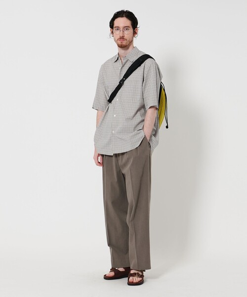 Steven Alan(スティーブンアラン)の「<Steven Alan> 60 シボ チェック ALINE LOOSE CASUAL(シャツ/ブラウス・メンズ・ネイビー/オフホワイト/ブラック・S/M/L/XL)」の9枚目の写真