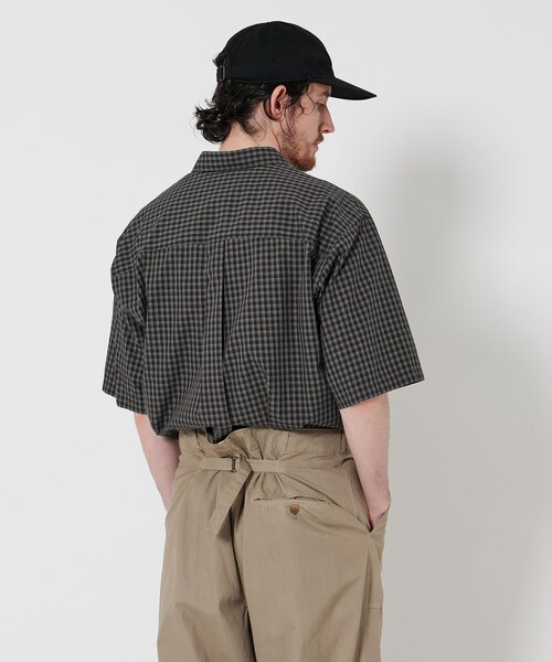 ✨新品未使用 スティーブンアラン シャツ ブラウス ストライプ フリル ベージュ Steven Alan｜スティーブンアランのシャツ/ブラウス（ストライプ