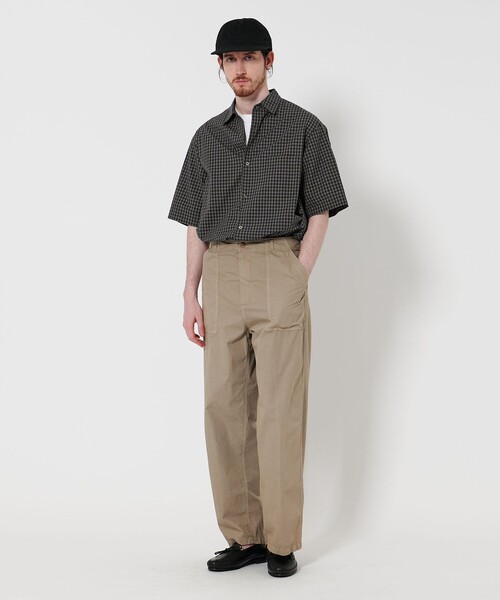 Steven Alan(スティーブンアラン)の「<Steven Alan> 60 シボ チェック ALINE LOOSE CASUAL(シャツ/ブラウス・メンズ・ネイビー/オフホワイト/ブラック・S/M/L/XL)」の14枚目の写真