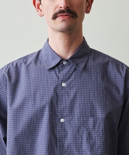 Steven Alan(スティーブンアラン)の「<Steven Alan> 60 シボ チェック ALINE LOOSE CASUAL(シャツ/ブラウス・メンズ・ネイビー/オフホワイト/ブラック・S/M/L/XL)」の21枚目の写真