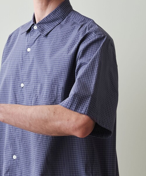 Steven Alan(スティーブンアラン)の「<Steven Alan> 60 シボ チェック ALINE LOOSE CASUAL(シャツ/ブラウス・メンズ・ネイビー/オフホワイト/ブラック・S/M/L/XL)」の18枚目の写真
