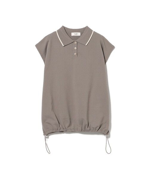 BEAMS HEART（ビームスハート）の「ドロスト ノースリーブ ポロニット（ポロシャツ・レディース・ホワイト系その他5/ピンク/ブラウン系その他4/レッド・FREE）」の3枚目の写真