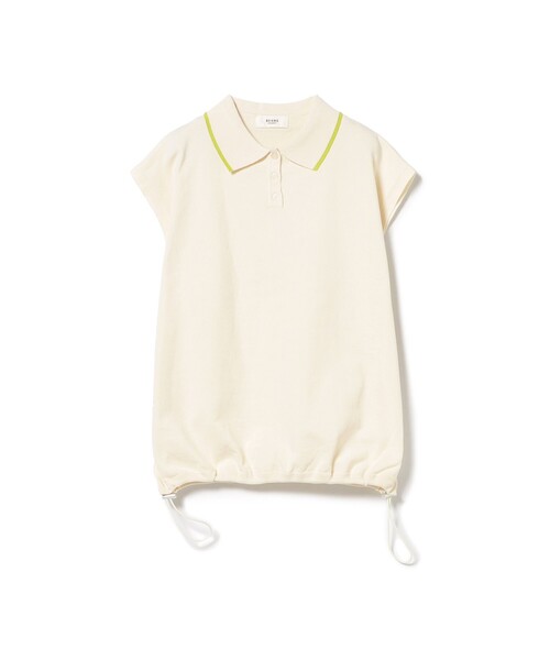BEAMS HEART（ビームスハート）の「ドロスト ノースリーブ ポロニット（ポロシャツ・レディース・ホワイト系その他5/ピンク/ブラウン系その他4/レッド・FREE）」の9枚目の写真