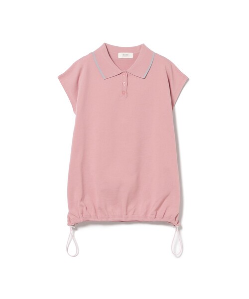 BEAMS HEART（ビームスハート）の「ドロスト ノースリーブ ポロニット（ポロシャツ・レディース・ホワイト系その他5/ピンク/ブラウン系その他4/レッド・FREE）」の8枚目の写真