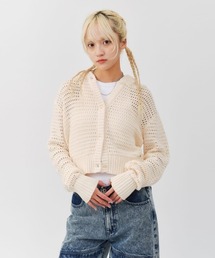 atmos pink | atmos pink Hoodie Knit Cardigan / アトモス ピンク フーディ ニット カーディガン(ニット/セーター)