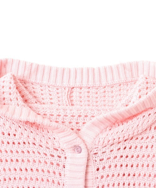 atmos pink（アトモスピンク）の「atmos pink Hoodie Knit Cardigan / アトモス ピンク フーディ ニット カーディガン（ニット/セーター・レディース・ピンク/アイボリー/ブラック・FREE）」の9枚目の写真