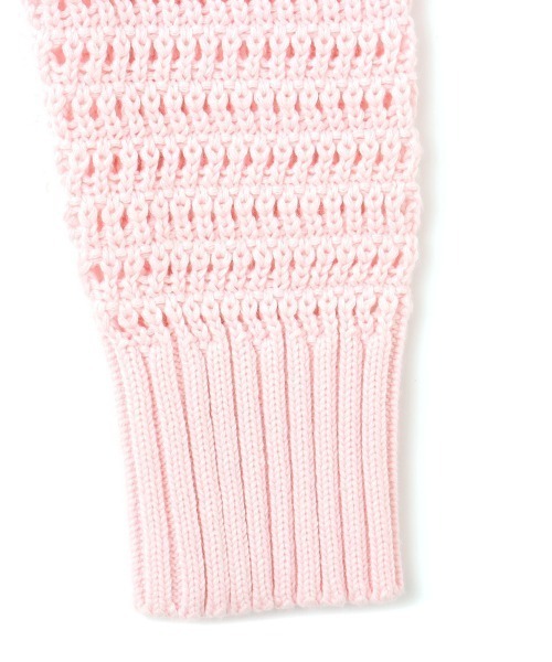 atmos pink（アトモスピンク）の「atmos pink Hoodie Knit Cardigan / アトモス ピンク フーディ ニット カーディガン（ニット/セーター・レディース・ピンク/アイボリー/ブラック・FREE）」の10枚目の写真