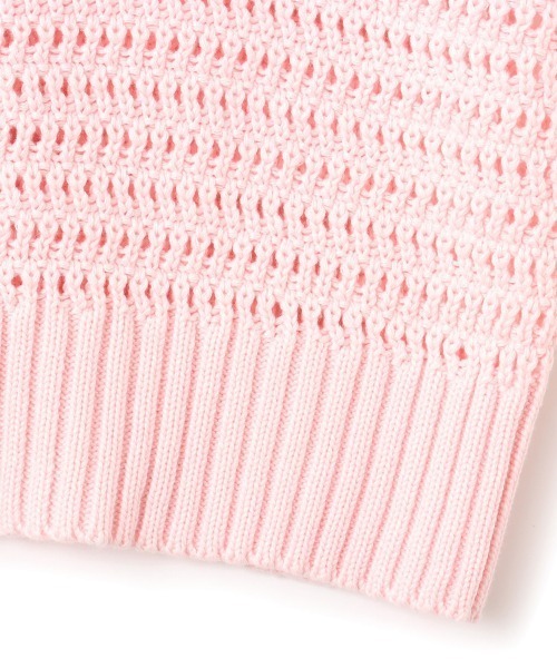 atmos pink（アトモスピンク）の「atmos pink Hoodie Knit Cardigan / アトモス ピンク フーディ ニット カーディガン（ニット/セーター・レディース・ピンク/アイボリー/ブラック・FREE）」の11枚目の写真