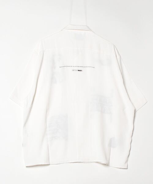 ADAM PATEK（アダムパテック）の「【ADAMPATEK/アダムパテック】ovmad embroidery short sleeve shirt/刺繍入りドレープ半袖シャツ（シャツ/ブラウス・メンズ・ブラック/ホワイト・2/1）」の20枚目の写真