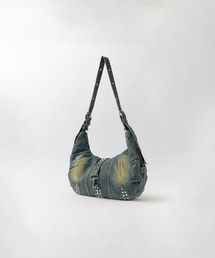 Chick（チック）の「Studs Design Denim Bag /　スタッズデザインデニムバッグ（ショルダーバッグ）」