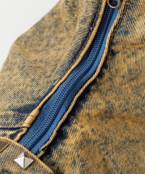 Chick(チック)の「Studs Design Denim Bag / スタッズデザインデニムバッグ(ショルダーバッグ・レディース・ブラック/ブルー/イエロー・FREE)」の14枚目の写真