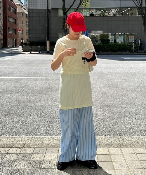 PILIT（ピリット）の「アイレット キャミソールチュニック（セットアップ対応）（キャミソール・レディース・ブラック/ブルー/レモンイエロー・MEDIUM）」の22枚目の写真