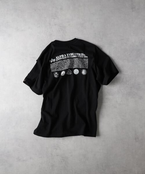 ALPHA_(アルファ)の「ALPHA(アルファ)バックプリントTシャツ(Tシャツ/カットソー・メンズ・ホワイト/ブラック/グリーン・M/XL/L)」の15枚目の写真