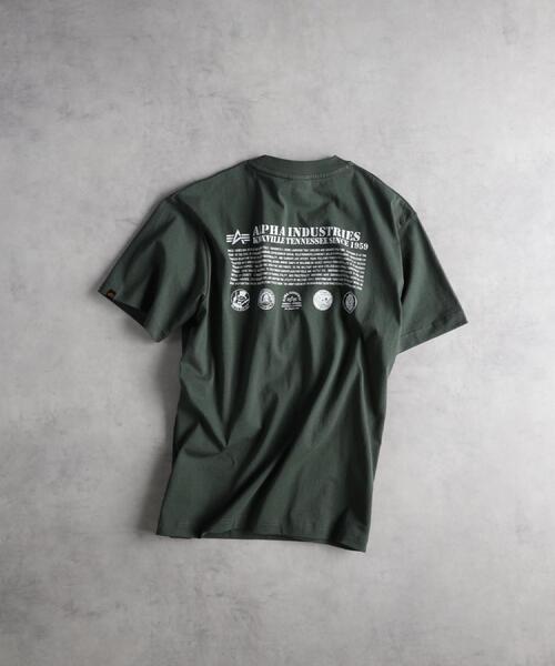 ALPHA_(アルファ)の「ALPHA(アルファ)バックプリントTシャツ(Tシャツ/カットソー・メンズ・ホワイト/ブラック/グリーン・M/XL/L)」の17枚目の写真