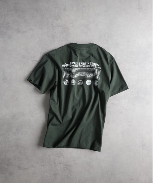 ALPHA_(アルファ)の「ALPHA(アルファ)バックプリントTシャツ(Tシャツ/カットソー・メンズ・ホワイト/ブラック/グリーン・M/XL/L)」の3枚目の写真