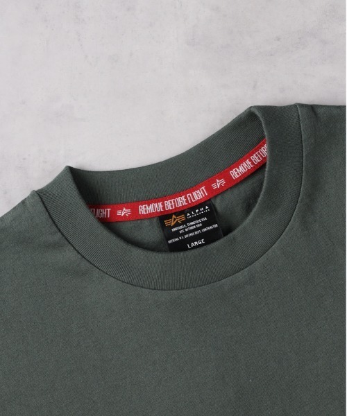 ALPHA_(アルファ)の「ALPHA(アルファ)バックプリントTシャツ(Tシャツ/カットソー・メンズ・ホワイト/ブラック/グリーン・M/XL/L)」の6枚目の写真