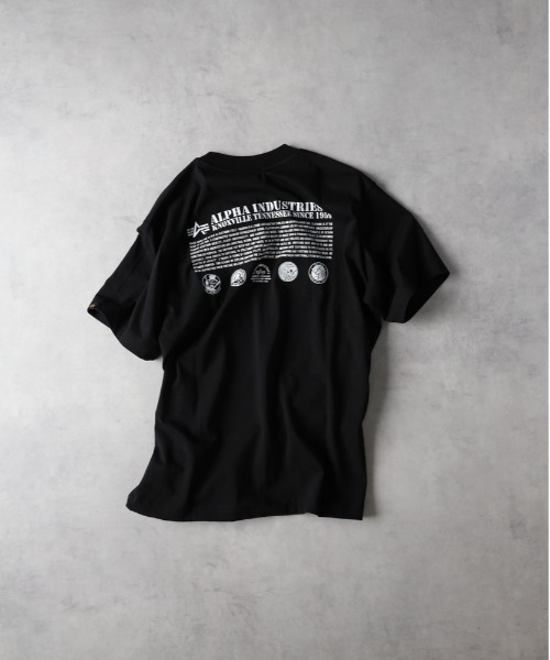 ALPHA_(アルファ)の「ALPHA(アルファ)バックプリントTシャツ(Tシャツ/カットソー・メンズ・ホワイト/ブラック/グリーン・M/XL/L)」の14枚目の写真