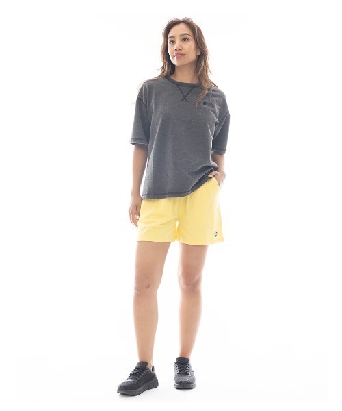 BILLABONG(ビラボン)の「BILLABONG レディース SUNSET ARCH SHORTS セットアップボトムス 【2025年春夏モデル】/ビラボンロゴバックプリントウォークショーツ(その他パンツ・レディース・ブラック/ホワイト/イエロー/ブルー系その他・LARGE/MEDIUM)」の8枚目の写真