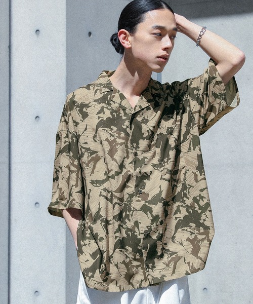 美品✨️プリーツプリーズ●総柄●オープンシャツ●カットソー●半袖●マルチカラー PLEATS PLEASE ISSEY MIYAKE - 【美品】PLEATS PLEASE