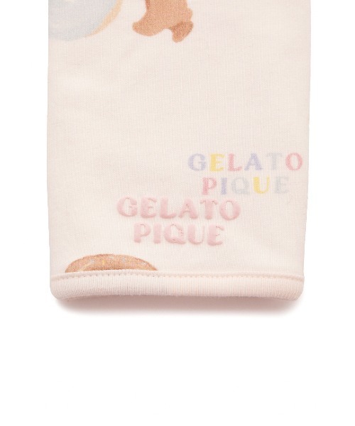 gelato pique(ジェラートピケ)の「【BABY】ドーナツベア柄サッキングパッド(抱っこ紐/ベルトカバー/スリング・キッズ・クリーム/ピンク・FREE)」の10枚目の写真