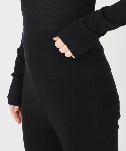 babaco(ババコ)の「【babaco/ババコ】Twisted Cotton Back Tied Long Sle(Tシャツ/カットソー・レディース・ブラック/パープル・1)」の17枚目の写真
