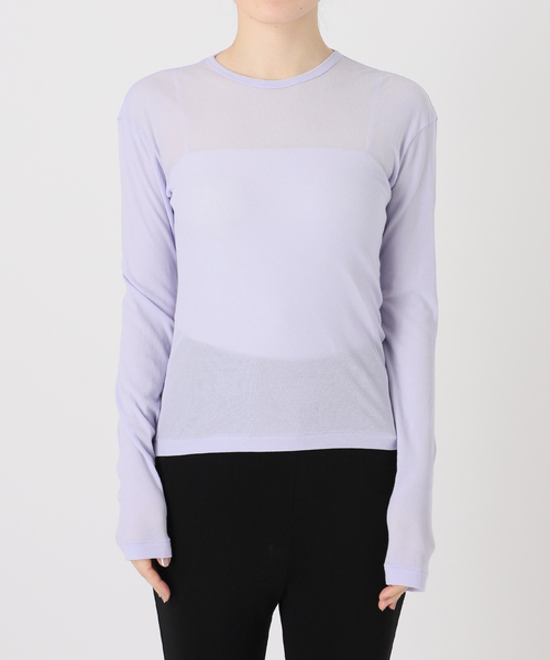 babaco(ババコ)の「【babaco/ババコ】Twisted Cotton Back Tied Long Sle(Tシャツ/カットソー・レディース・ブラック/パープル・1)」の19枚目の写真