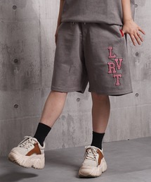 カットスエード サガラ刺繍 ショートパンツ【セットアップ可能】 / Cut suede sagala embroidered shorts
