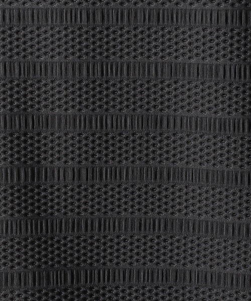 Grand PARK（グランドパーク）の「ジャガードメッシュ半袖シャツ（シャツ/ブラウス・メンズ・ブラック/チャコールグレー・LARGE/MEDIUM）」の9枚目の写真