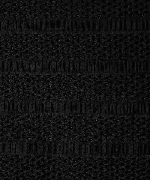 Grand PARK（グランドパーク）の「ジャガードメッシュ半袖シャツ（シャツ/ブラウス・メンズ・ブラック/チャコールグレー・LARGE/MEDIUM）」の10枚目の写真